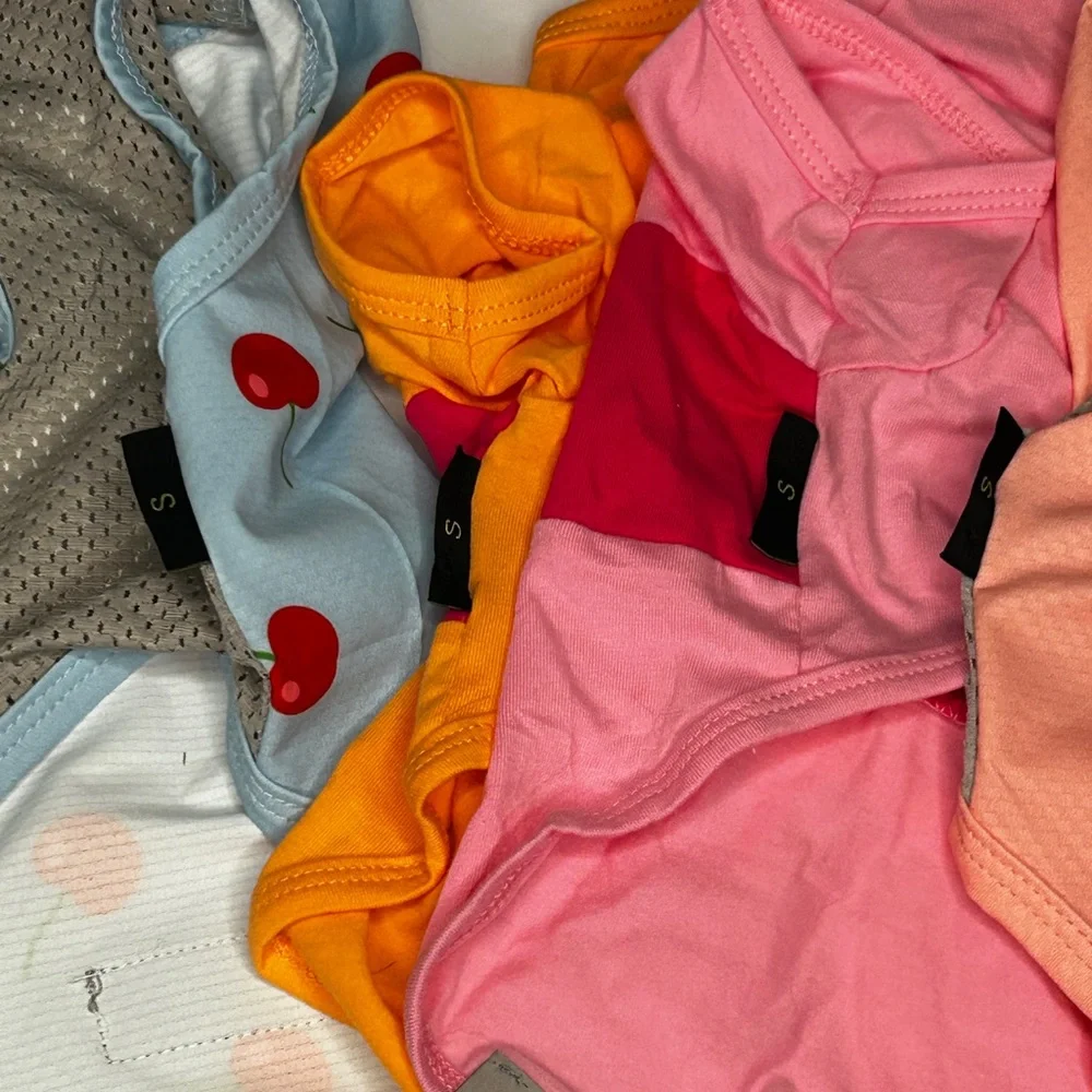 Fitwarm set of 4 summer dog T-shirts. S. NWOT